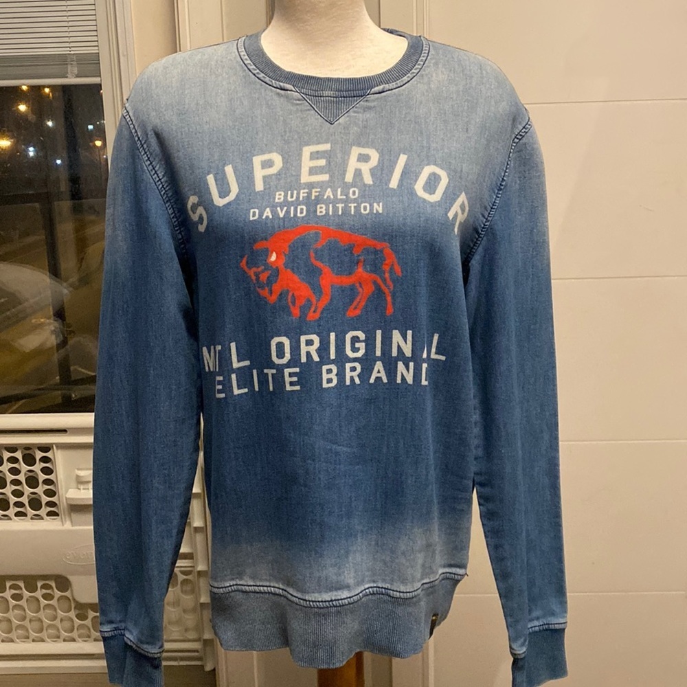 Buffalo soft denim sweatshirt